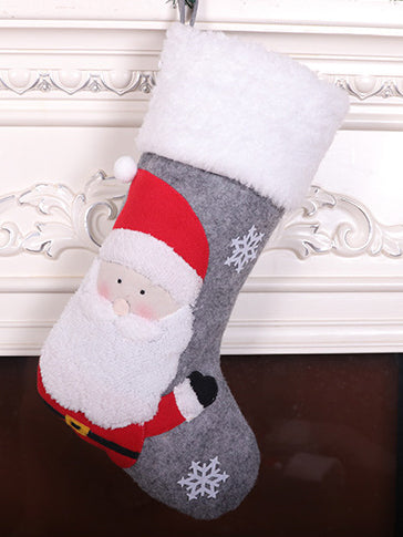 Ornaments Božićna poklon vrećica za čarape OREY siva