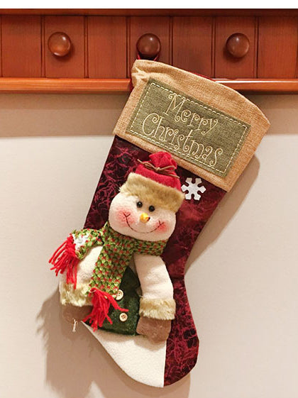 Božićni ukrasi darovi vrećica čarape FARGY crvena 2