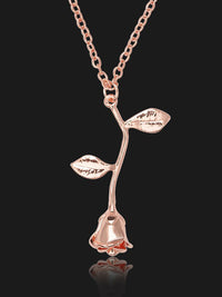 OGRLICA ROSE+ BIJELA POKLON KUTIJA "FLORIE" rose gold