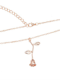 OGRLICA ROSE+ BIJELA POKLON KUTIJA "FLORIE" rose gold