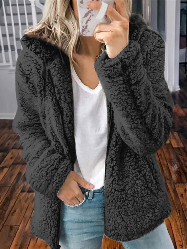 FLUFFY CARDIGAN SARIEN BLACK MANZARA