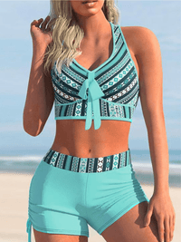 STRIPES BIKINI NASTIA svijetloplavi