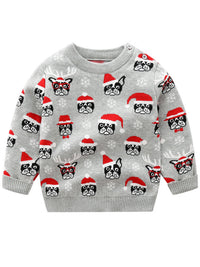 DJEČJI PULOVER MAKENNA sivi