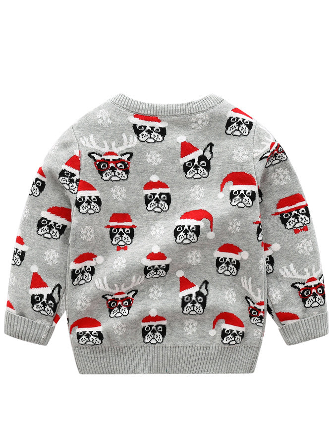 DJEČJI PULOVER MAKENNA sivi