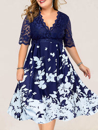 PLUS SIZE HALJINA KORNELIA tamnoplava