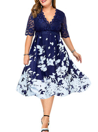 PLUS SIZE HALJINA KORNELIA tamnoplava