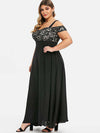 ELEGANTNA PLUS SIZE HALJINA OLIVIA crna