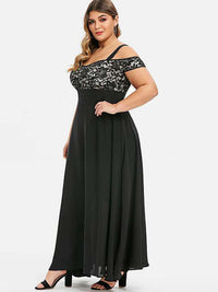 ELEGANTNA PLUS SIZE HALJINA OLIVIA crna