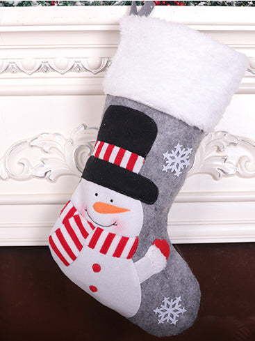Ornaments Božićna poklon vrećica za čarape OREY siva 2