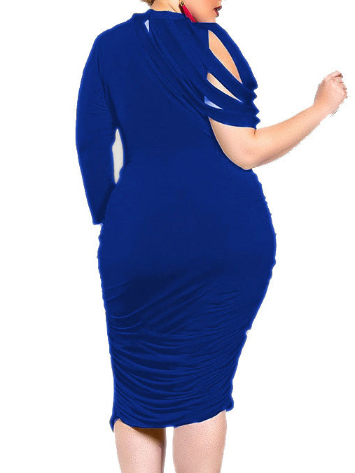 PLUS SIZE ELEGANTNA HALJINA GEONNA plava