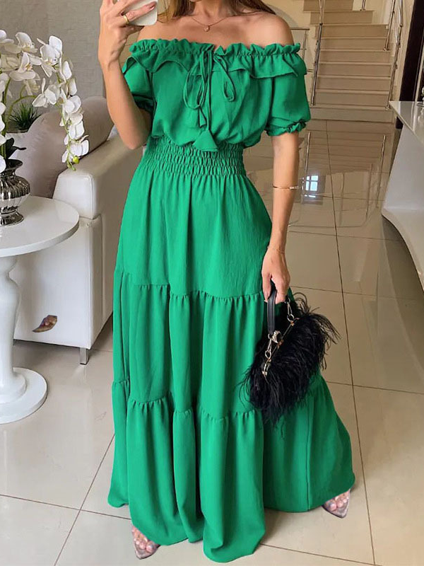 Elegantna haljina KILONIJA zelena