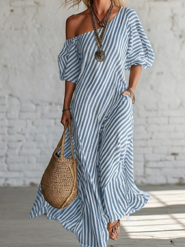 ELEGANT SUMMER DRESS TARITA blue