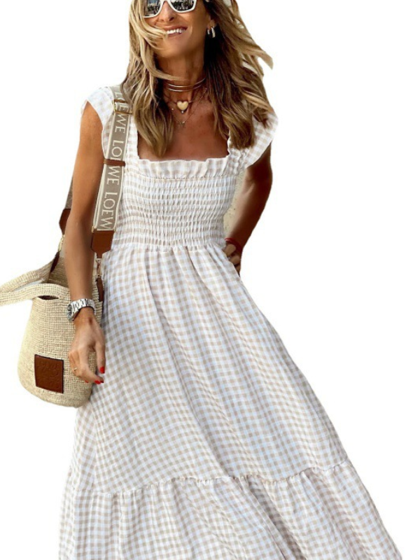 ELEGANT DRESS LORENA beige