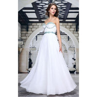EVENING DRESS TUSSIE white