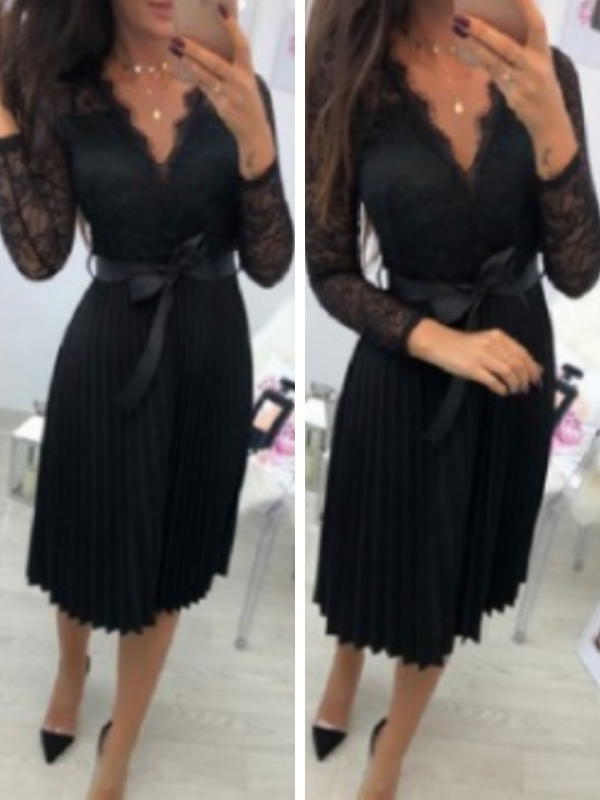 ELEGANT DRESS MANILDA black