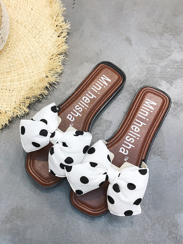 SUMMER SANDALS TINKA white dots