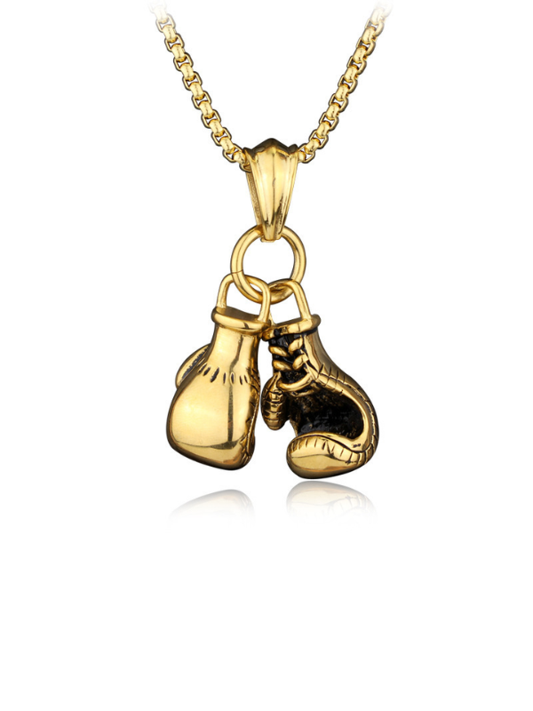 MEN CHAIN WITH PENDANT BOX gold