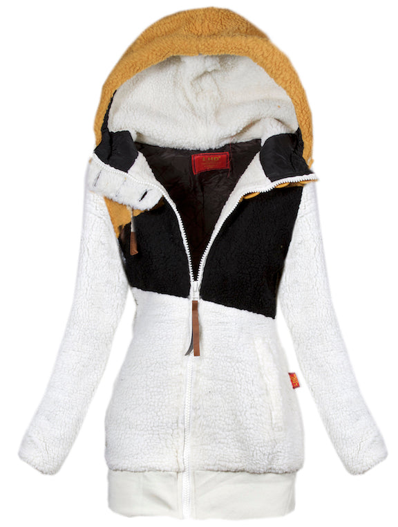 JACKET HOODY YSTELLE beige button