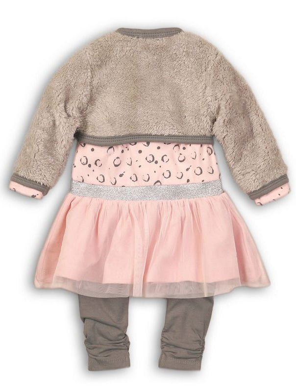 3 PCE BABYSUIT DRESS ALIKA pink