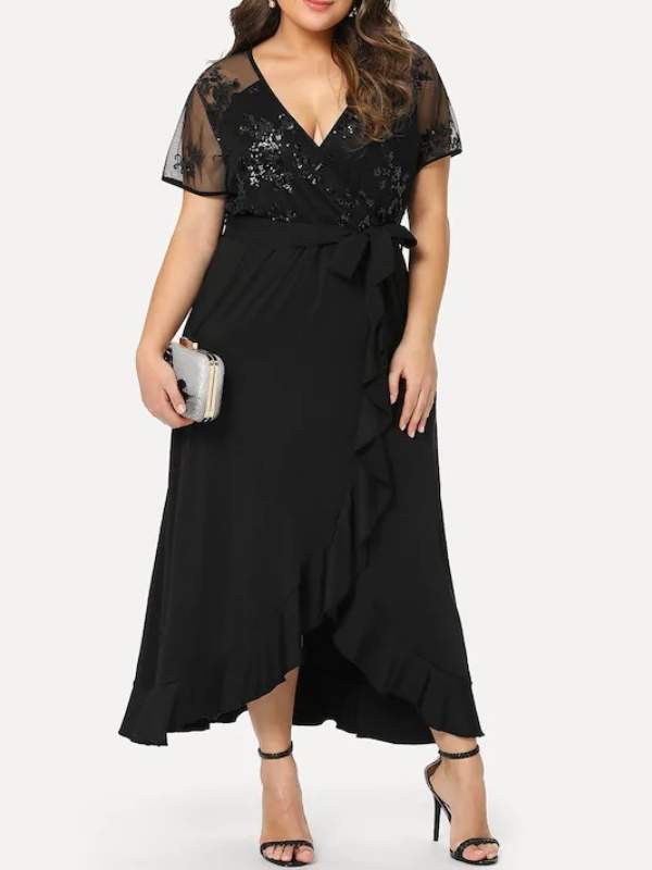 PLUS SIZE ELEGANTNA HALJINA TARRA crna