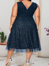 PLUS SIZE HALJINA KYNTHIA tamnoplava