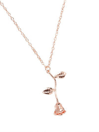 NECKLACE ROSE+ WHITE GIFT BOX "FLORIE" rose gold