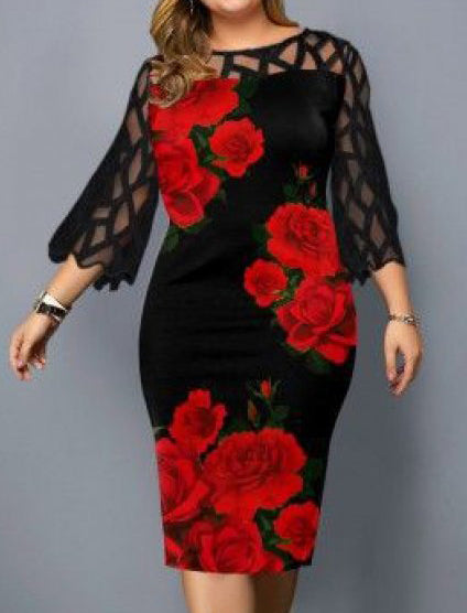 PLUS SIZE HALJINA CLARA crna