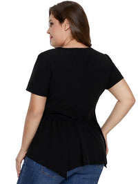 PLUS SIZE TOP ONEIDA crni