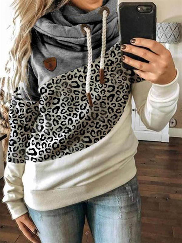 HOODY MARCELINDA siva i leopard